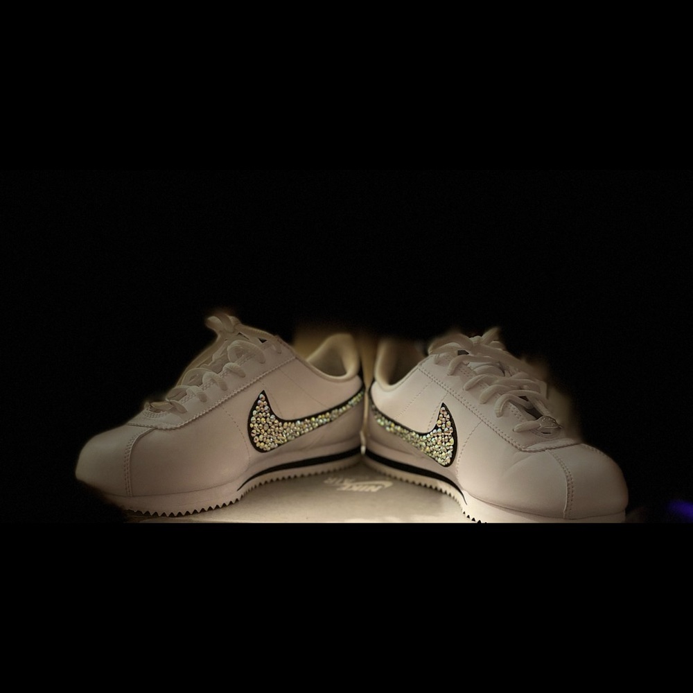 Customized badazzled Nike Cortez